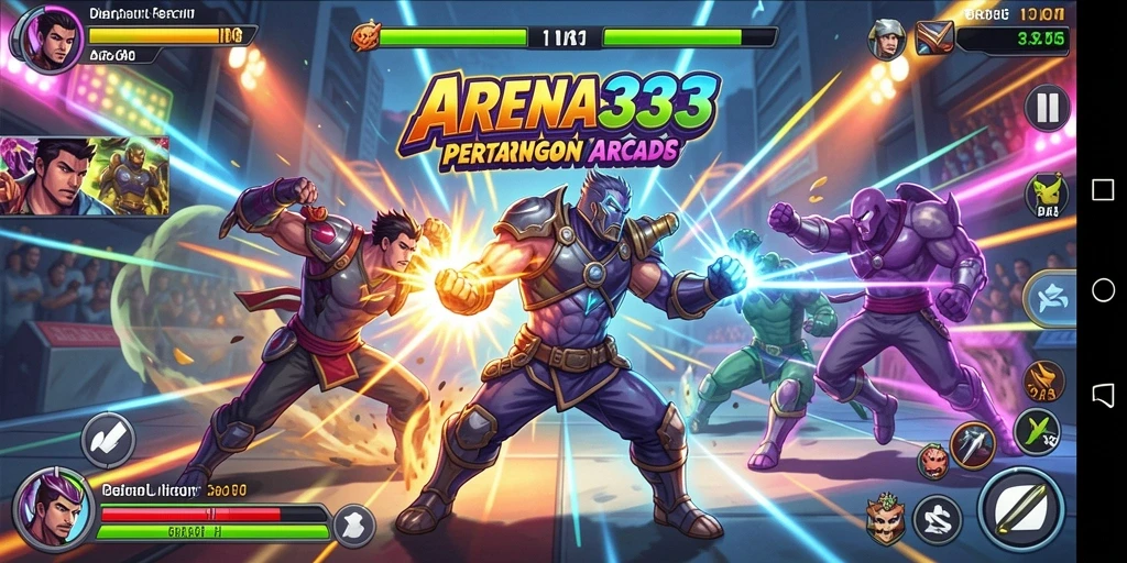 Tampilan antarmuka permainan <strong>ARENA333</strong> yang menakjubkan dan penuh aksi.