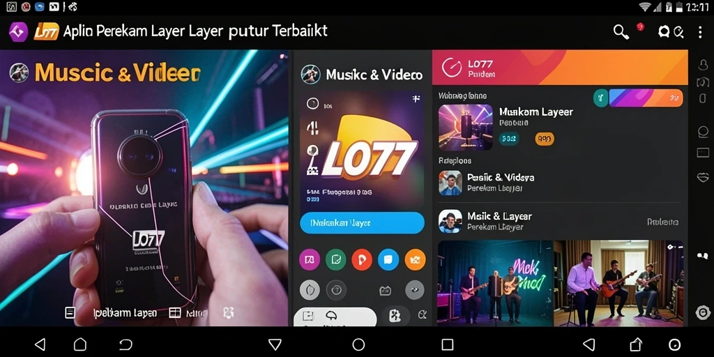 Antarmuka utama LJO777 saat merekam video berkualitas tinggi.
