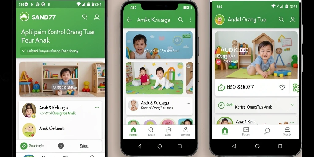 Tampilan antarmuka SAND77 yang intuitif untuk kontrol orang tua.
