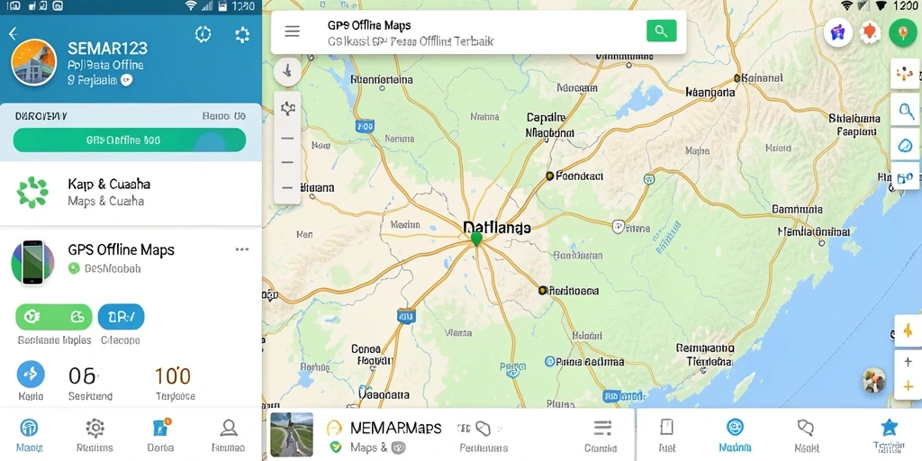 Tampilan antarmuka SEMAR123 yang mudah digunakan untuk navigasi.