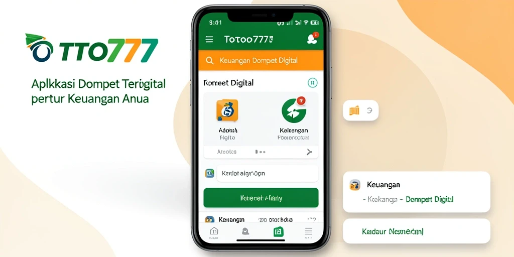 Screenshot utama TOTO777 menampilkan antarmuka Dompet Digital yang sederhana dan mudah digunakan.
